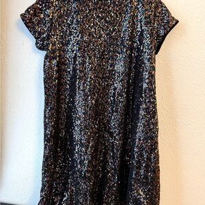 Art Class Holiday Sequin Kids Dress 7/8